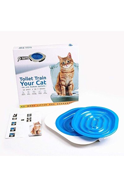 Other Cat Kitty Toilet Potty Training Tray Kit ( Blue/White)