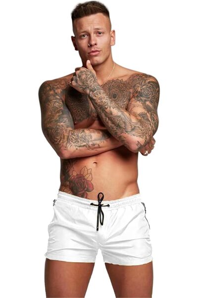 GENERAL Men’s Swim Trunks Quick Dry Swim Shorts Board Shorts with Triangle Me...