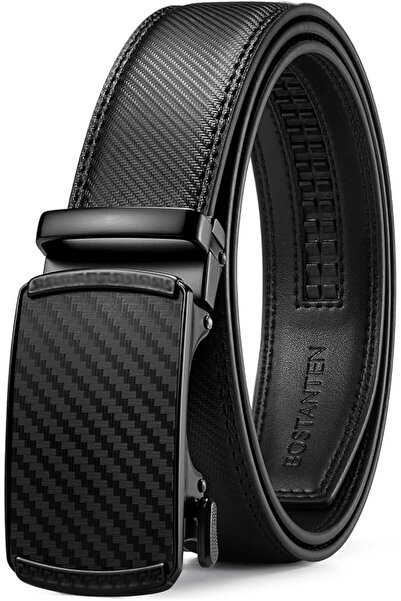BOSTANTEN Mens Belt Leather 2 Pack Ratchet Belt For Men Dress and Casual with...