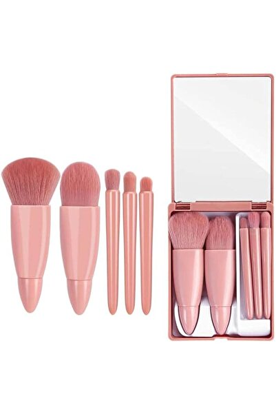Coshine Easy-taken Travel Makeup Brush Set, 5pcs Mini Complete Function Cosme...