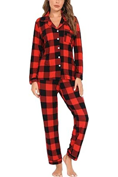 GENERAL Leikar womens Button Up Pajamas for Women Button Up Pajamas for Women