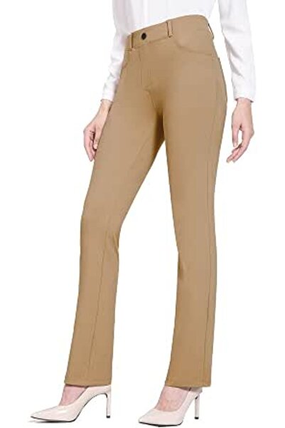 BALEAF Women's Yoga Dress Pants 29"/31" Stretchy Work Slacks Business Casual ...