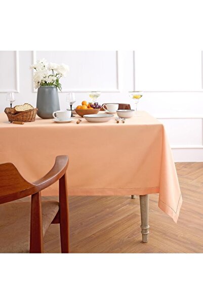 Solino Home Cotton Linen Hemstitch Table Runner – 14 x 36 Inch White Table Ru...