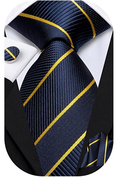 Dubulle Mens Paisely Silk Tie for Men Necktie and Pocket Square Set