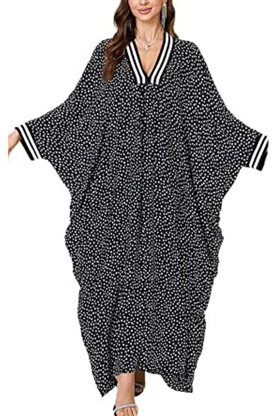 YouKD Wemon's Summer Long Kaftan Maxi Dress Bohemian Swimsuit Beach Cover Up ...