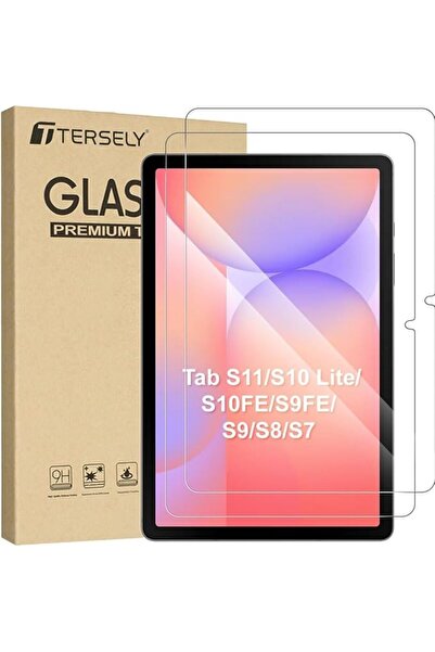 T Tersely حزمة من قطعتين من واقي الشاشة الزجاجي المقوى لأجهزة تاب S9/S8/S7 مق...