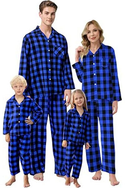 GENERAL Schbbbta Girls Boys Satin Pajamas Set, 2Piece Silk Nightwear Button-D...