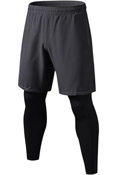 Dress Cici Men's Running Pants, 2 in 1 Gym Workout Pants with Liner, Side Poc...