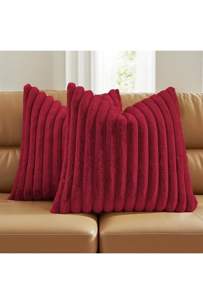 FUTEI Cream White Throw Pillow Covers 20x20 Inch Set of 2,Modern Fall/Winter ...