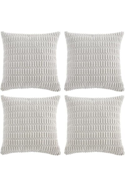 Fancy Homi 4 Packs Boho Fall Decorative Throw Pillow Covers 18x18 Inch for Li...
