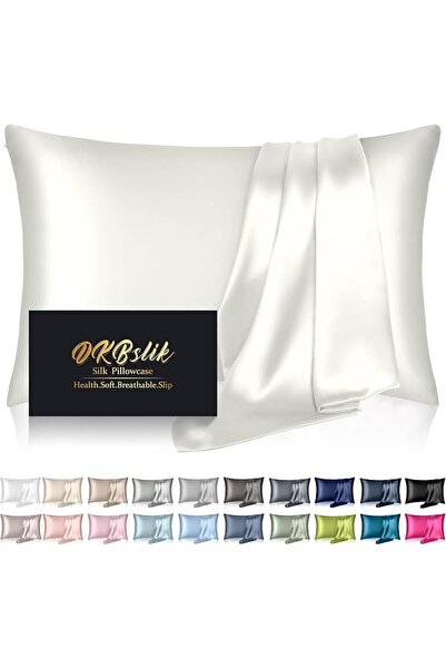 GENERAL Silk Pillowcase for Hair and Skin, Mulberry Silk Pillow Cases Queen S...