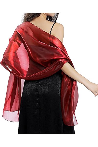 GENERAL Ladiery Silk Scarves and Wraps for Evening Dresses Women Sheer Soft B...