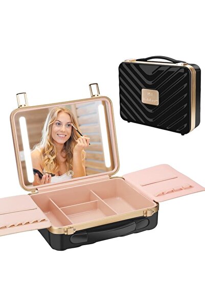 Kalolary Travel Makeup Train Cases, Yellow | 29*22*9cm(11.41*8.66*3.54in), Ma...