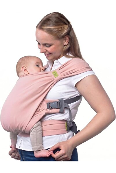 Boba Bliss Baby Carrier Sea Mist | Elastic hybrid pull-on carrier in seconds,...