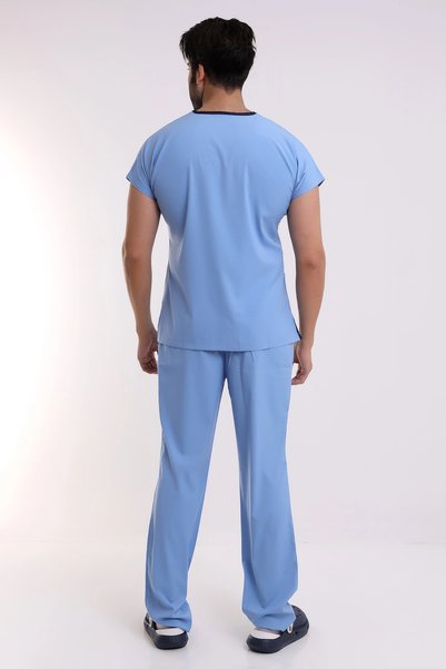 Bilenn Tekstil BFLEX UNİSEX LİKRALI YARASA KOL TAKIM ALASKAN BLUE DOKTOR HEKİM