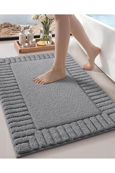 Color Geometry Color&Geometry Large Bath Rugs Non Slip Washable, 60x90 CM Abs...