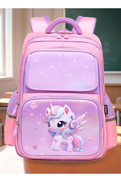 hibobi Girls Unicorn Backpack – Lightweight Waterproof School Bag with Ergono...