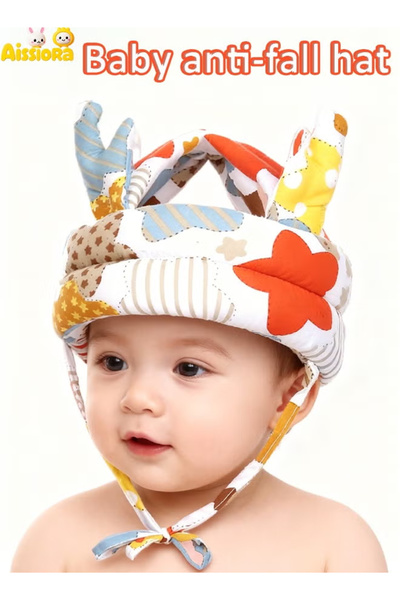 Aissiora Adjustable Baby Anti-Fall Head Protection Helmet, Toddler Head Bumpe...