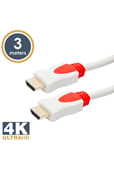 Alista Home Cablu HDMI 2.0, 3m, 4K, 3D, conectori placați cu aur, audio-video...