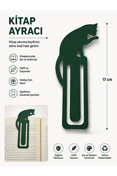 Genel Markalar Kitap Ayracı Kedili