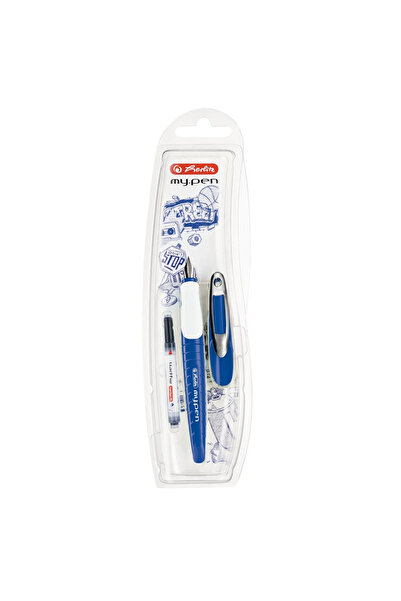 MC Micostore Stilou My Pen Albastru/Ab in cutie Dreptaci Herlitz