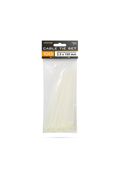 Alista Home Coliere de cablu din plastic, 150x2.5 mm, din nailon cu auto-bloc...