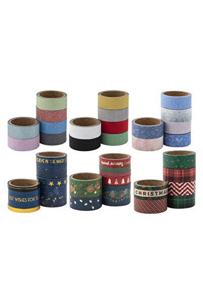 MC Micostore Banda adeziva decor sclipici 2.5m- 6 set Grafix craciun