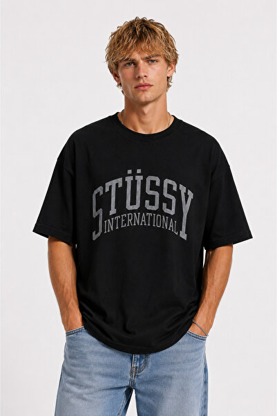 Generic Brand Unisex Women's Men's Stussy International Logo Front Printed De...