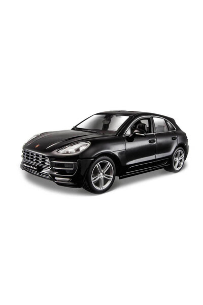 BBURAGO 1:24 Porsche Macan Model Car Black |   Diecast Metal Body |   Collect...