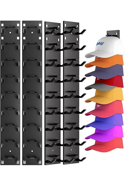 GENERAL 2 Pack Hat Organizer for Baseball Caps, Strong Adhesive Hat Rack for ...