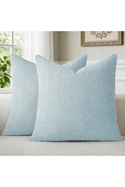 a moment Light Green Chenille Cushion Cover Throw Pillow Covers 45 x 45 CM Pa...