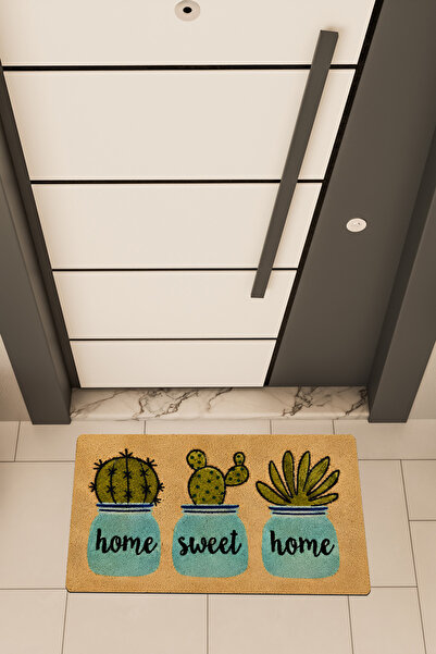 Dormot Deas Home, Digital Printing, Home Sweet Home Colorful Cactus Design, D...