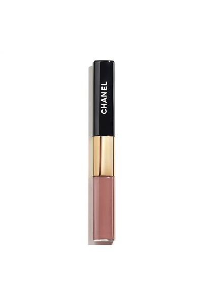 Chanel LE ROUGE DUO ULTRA TENUE Ultra Kalici Likit Ruj - 186 Pink Nude - Byelif