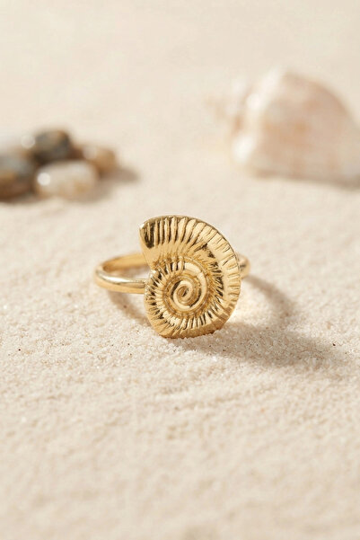 shopwave Nautilus Design Gold Color Women's Ring