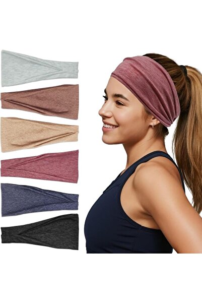 GENERAL Sefiinh 6 Pcs Headbands For Women, Wide Stretchy Headband, Soft Head ...