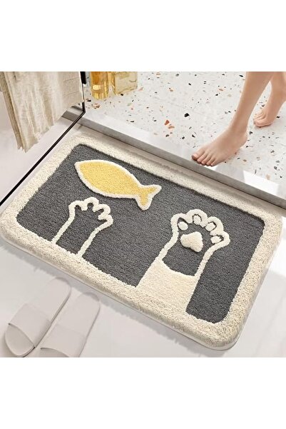 Aissiora Bathroom Mat Non Slip Super Absorbent Stain Resistant Quick Dry Thin...