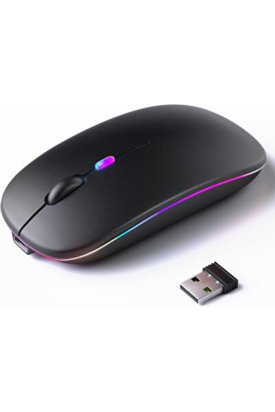 YAKITER Arabic/English Keyboard and Mouse Rechargeable,Yakiter USB A & Type C...