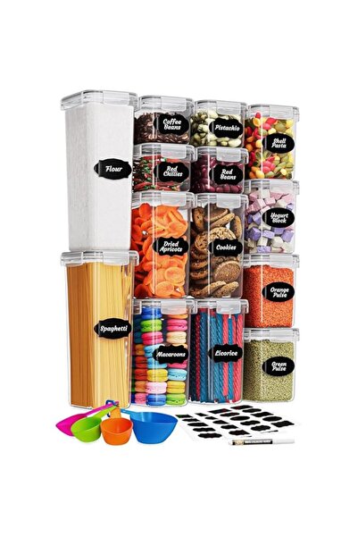 Generic Pack Airtight Food Storage Containers Set with Lids For Kitchen Organ...