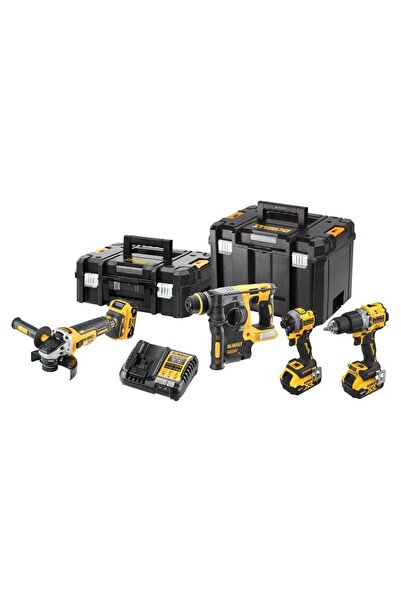 Dewalt DCK429P3T 18V XR Set combinat de 4 piese de scule electrice fără perii...