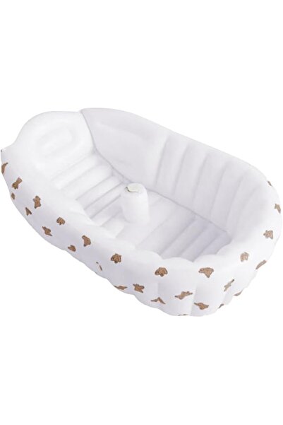 Generic Inflatable Infant Bathtub Foldable Portable Seat Ergonomic Support | ...