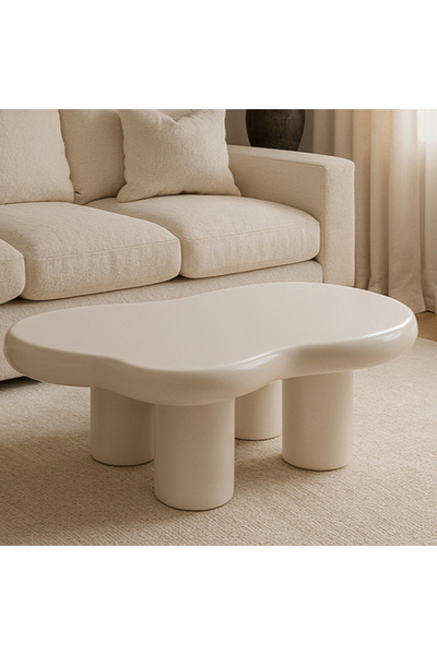 Baytonia Coffee Table Claudia Wood Cream - 120X89X28 cm