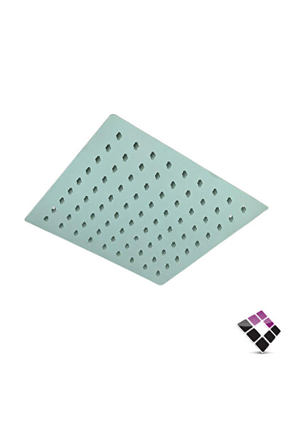 Jams رأس دش مطري، صيني، مربع، بفتحات مطاطية 20x20x8