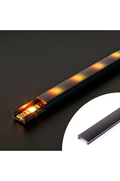 Alista Home Capac profil aluminiu LED 1 m, difuzor din policarbonat opal pent...