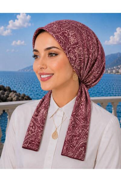 R&S modibone وشاح من قماش القطن المقاوم للانزلاق، جاهز للارتداء، يُربط من الخ...