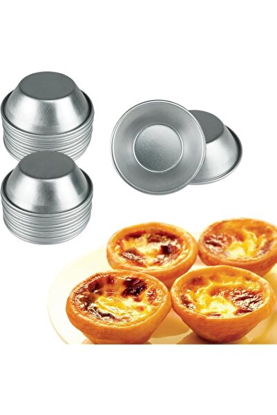 Generic Weilan 25 Pcs Mini Tiny Pie Muffin Cupcake Pans Tin Egg Tart Mold Bak...