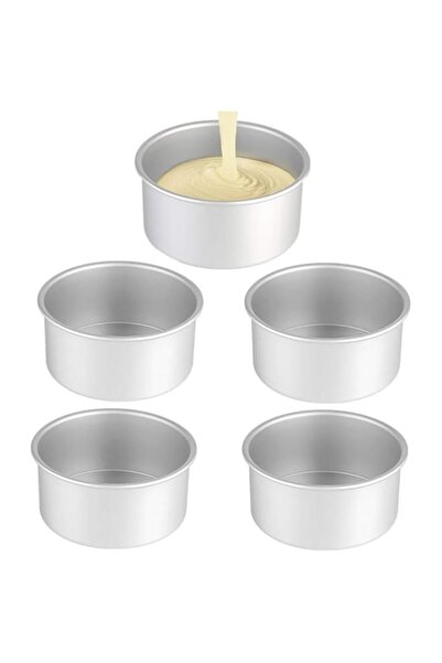Generic XZJMY 5Pack 4 Inch Cake Pan, Mini Cake pan, Round Aluminum Cake pan, ...