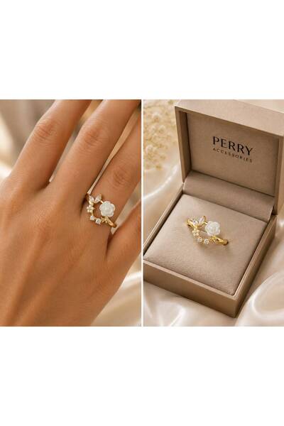perry accessories Flora Pearl Gold Detailed Xuping Quality Zircon Stone Speci...