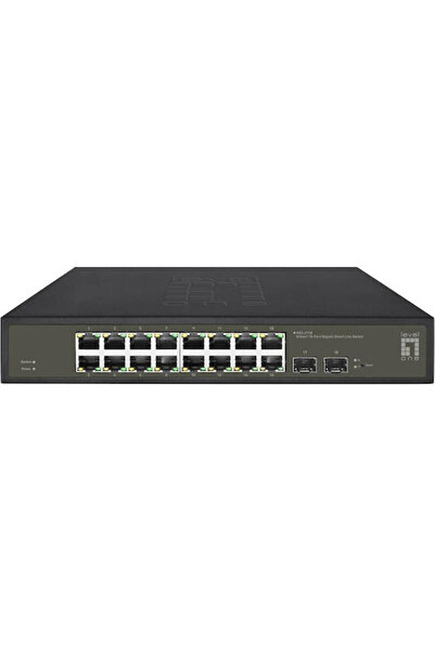 LEVEL ONE GES-2118 Hilbert Διαχειριζόμενος διακόπτης L2 με 16 θύρες Ethernet ...