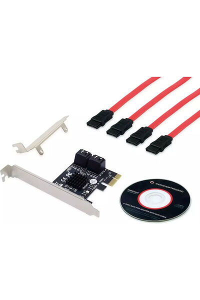 CONCEPTRONIC Κάρτα PCIe με 4 θύρες SATA III Κωδικός: EMRICK03G