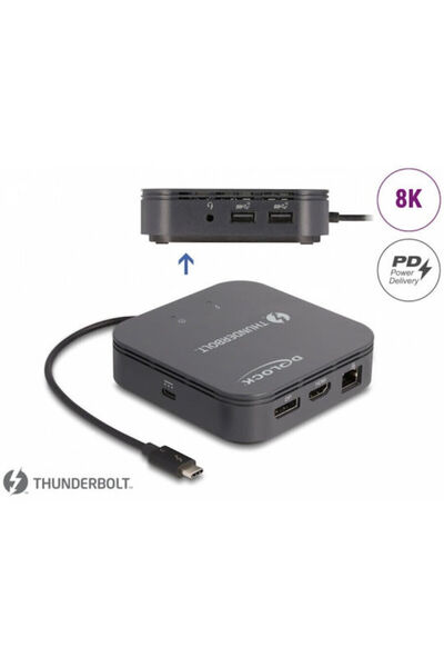 DELOCK 87789 Σταθμός σύνδεσης Thunderbolt 3 με HDMI/DisplayPort PD Ethernet κ...